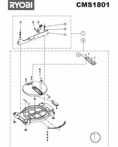 Buy A Ryobi CMS1801 Spare part or Replacement part for Your Saws and Fix Your Machine Today